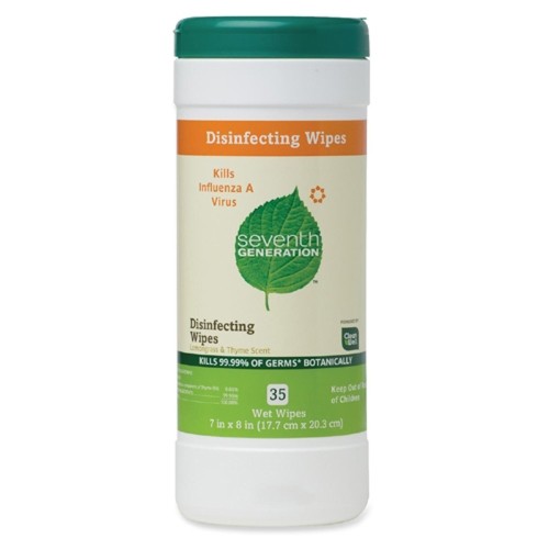 Seventh Generation Disinfecting Wipes Lemongrass and Citrus -- 35 Wipes