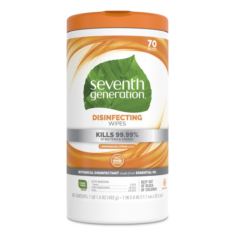 Seventh Generation Wipes - 70 Wipes