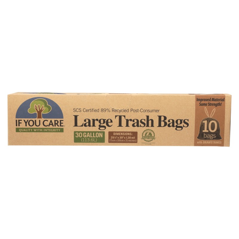 If You Care Recycled Trash Bag 30 Gallon 10 Pack