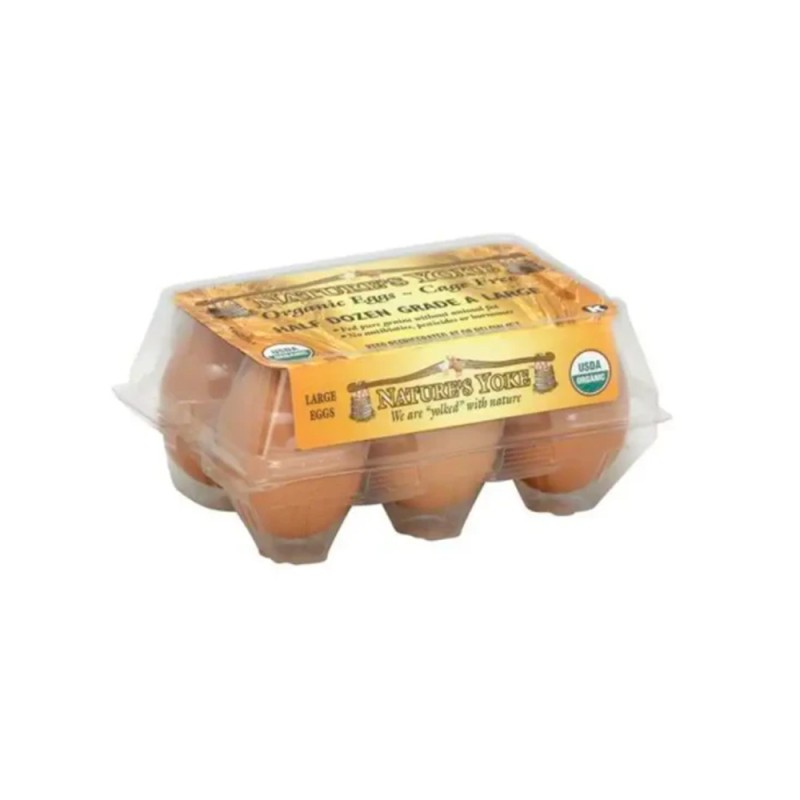 Nature's Yoke Organic Eggs 6pk