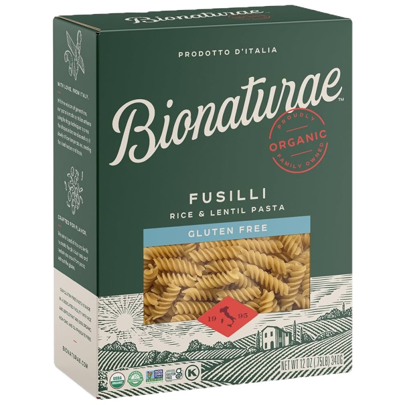 Bionaturae Organic Fusilli, Gluten Free, 12 O Z