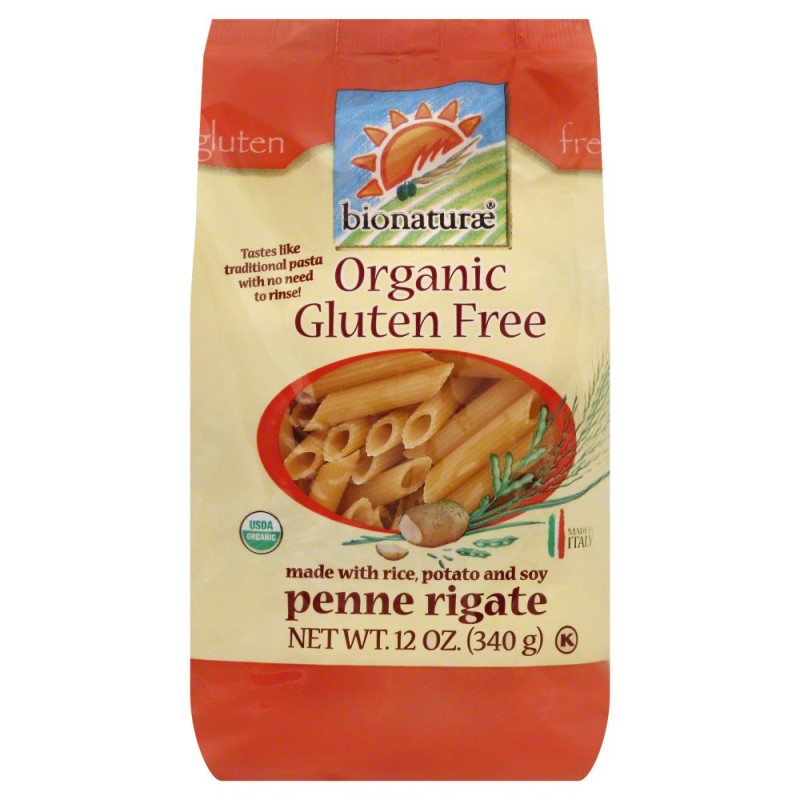 Bionaturae Organic Penne Rigate, Gluten Free, 12-OZ