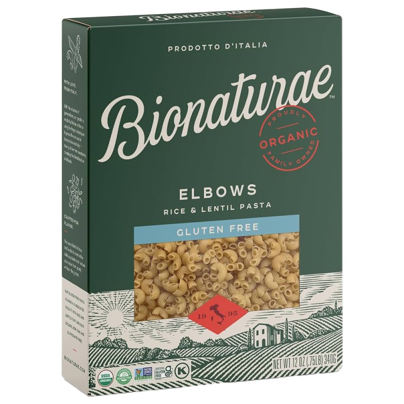 Bionaturae Organic Elbow Pasta, Gluten Free, 12 OZ