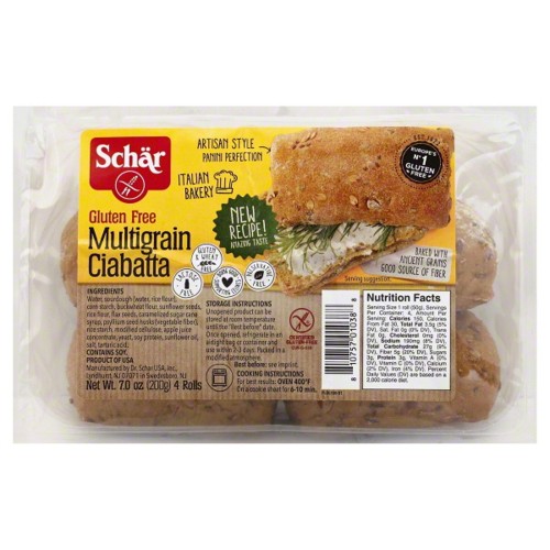 Schar Gluten Free Multigrain Ciabatta