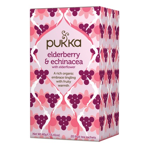 Pukka Organic Tea Elderberry & Echinacea