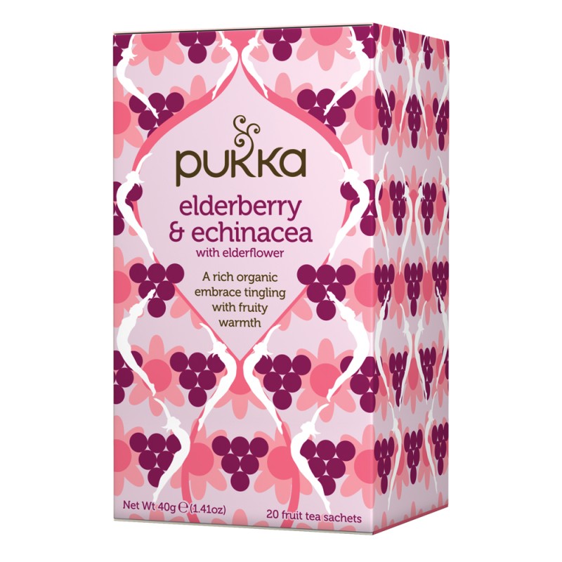 Pukka Organic Tea Elderberry & Echinacea