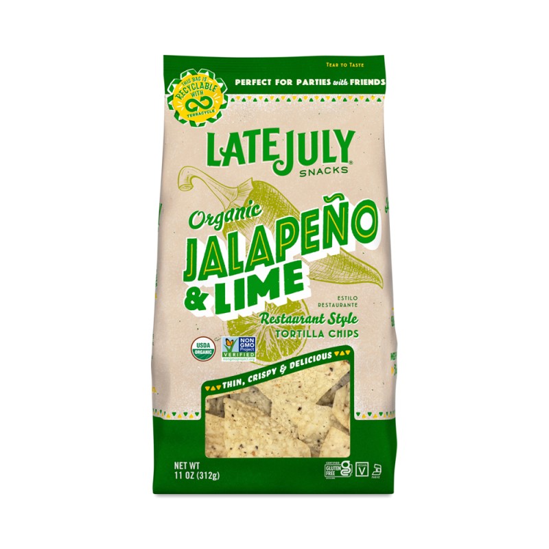 Late July Snacks Organic Jalapeno & Lime Tortilla Chips