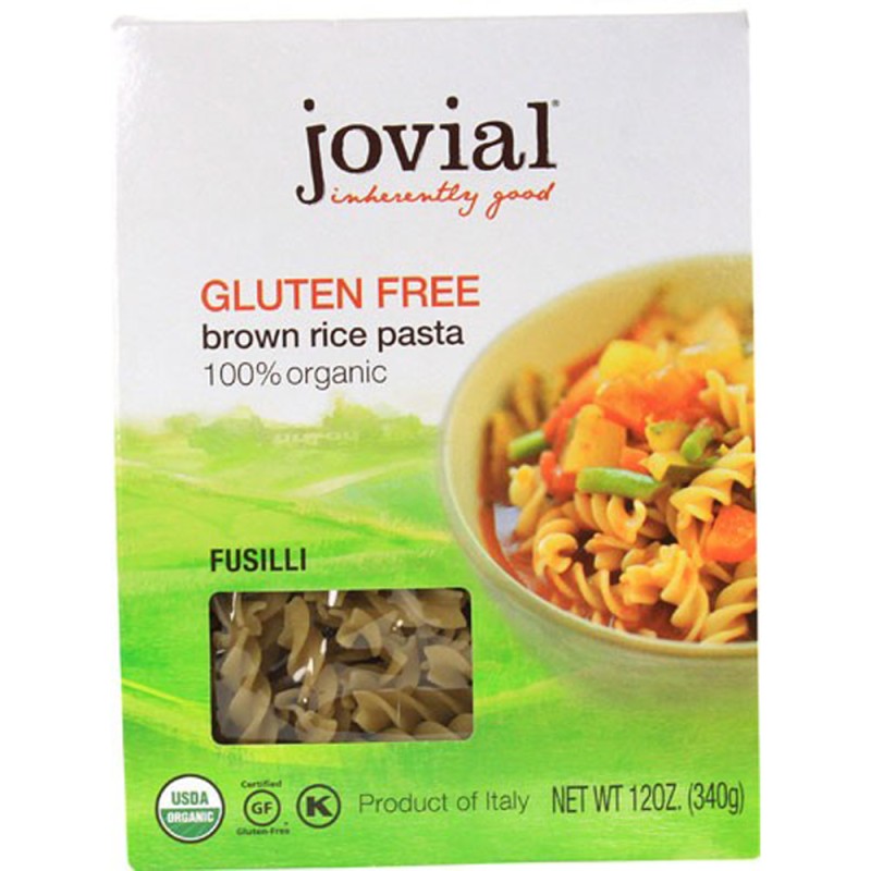 JOVIAL PASTA BROWN RICE ORGANIC FUSILLI