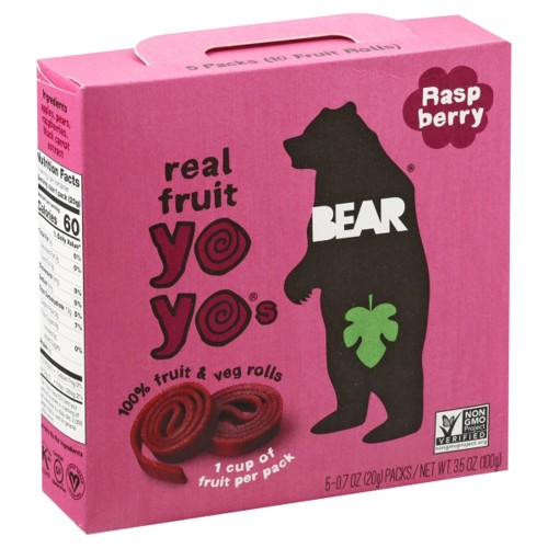 BEAR FRUIT ROLLS RASPBERRY