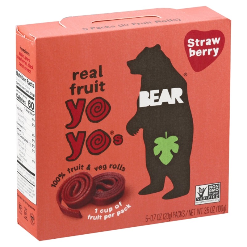 BEAR FRUIT ROLLS STRAWBERRY