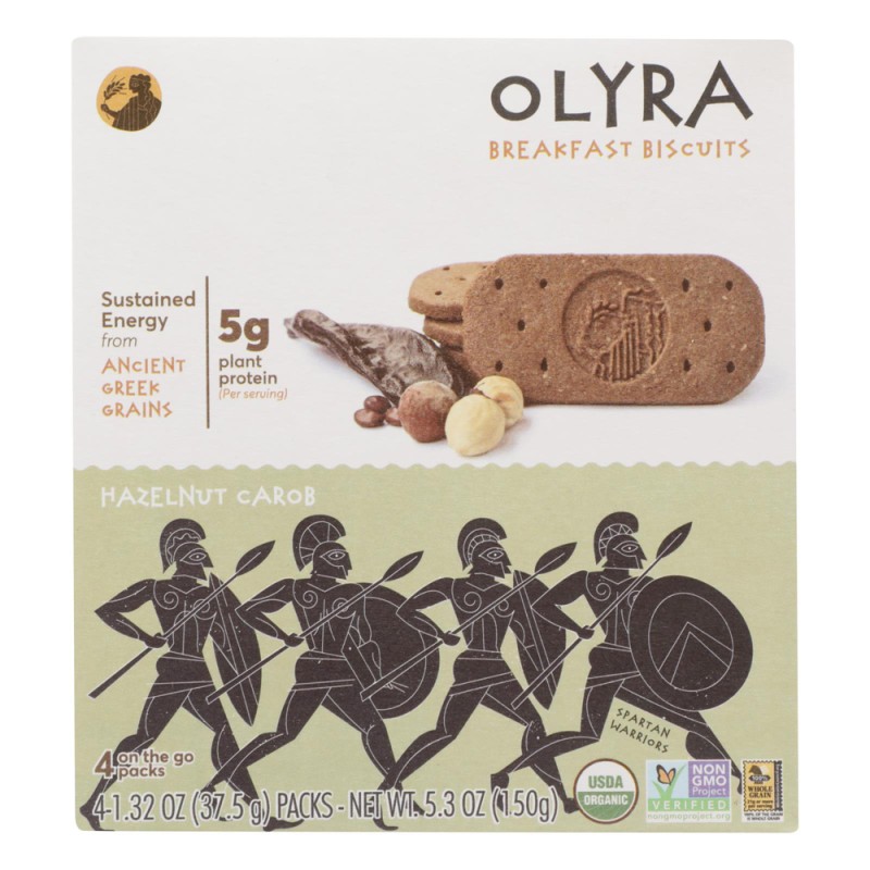 Olyra Breakfast Biscuits Hazelnut Carob