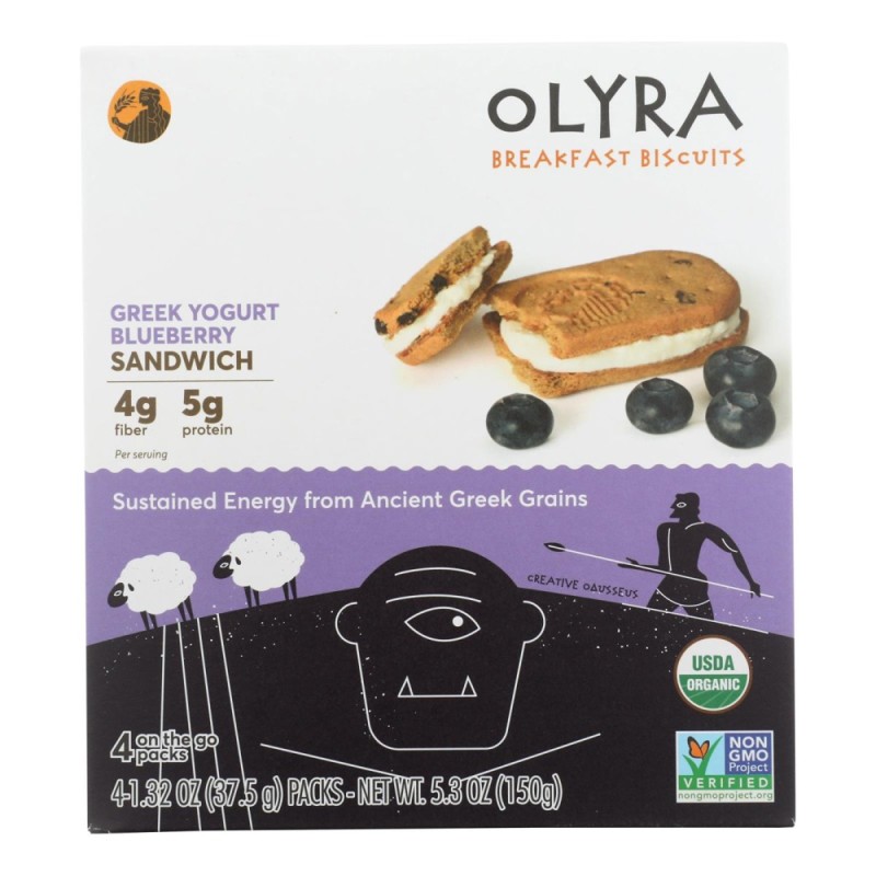 Olyra Breakfast Biscuits Greek Yogurt Blueberry