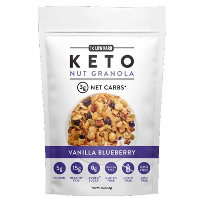 Nu Trail Keto Nut Granola Vanilla Blueberry