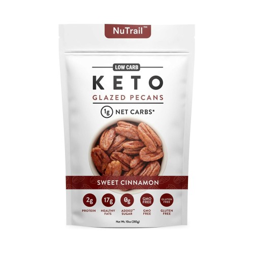 NuTrail Keto Glazed Pecans Sweet Cinnamon