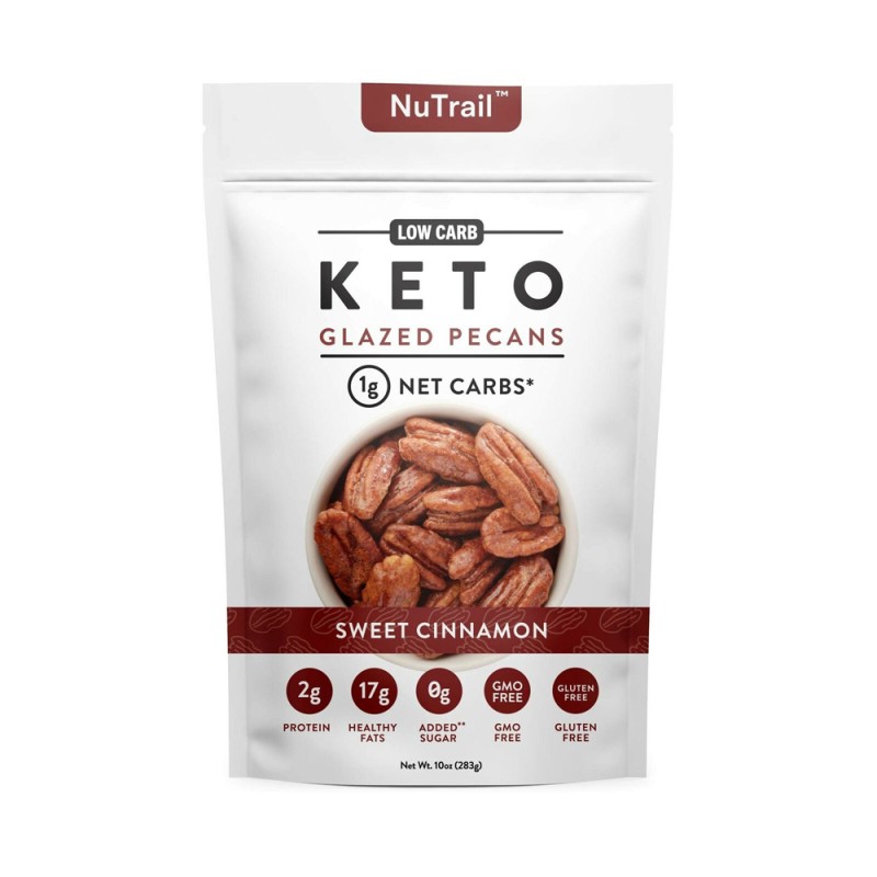 NuTrail Keto Glazed Pecans Sweet Cinnamon