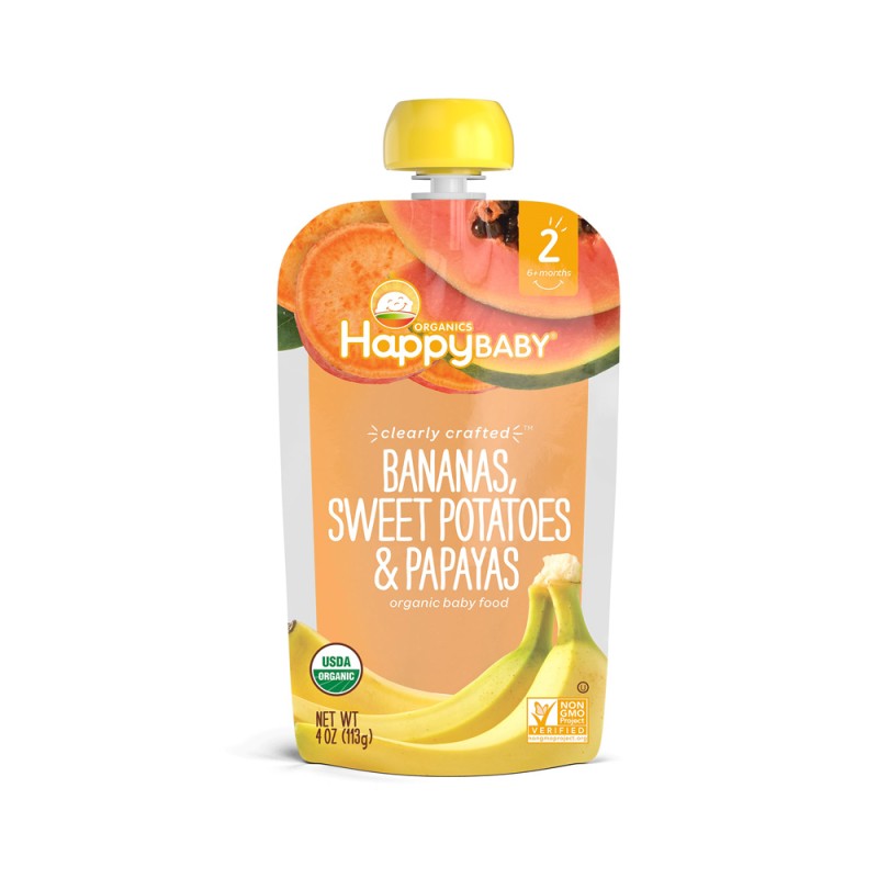 Happy Baby Banana, Sweet potato & Papaya