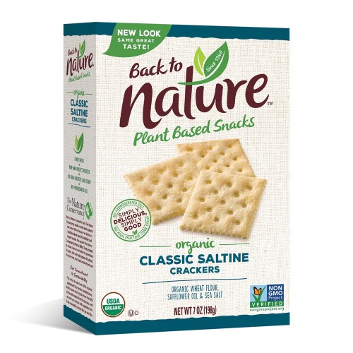 BACK TO NATURE ORGANIC CLASSSIC SALTINE CRACKERS