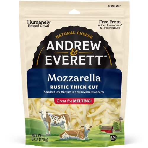 ANDREW & EVERETT MOZZARELLA SHREDDED