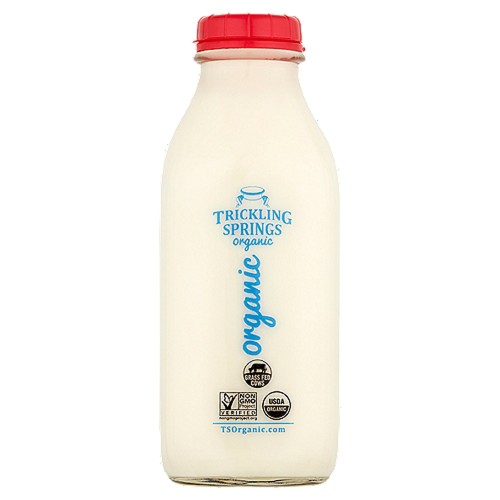 Trickling Springs Organic Whole Milk Quart