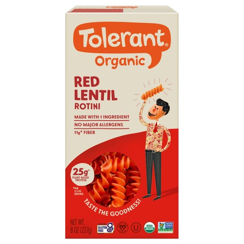 tolerent organic ren lentil rotini