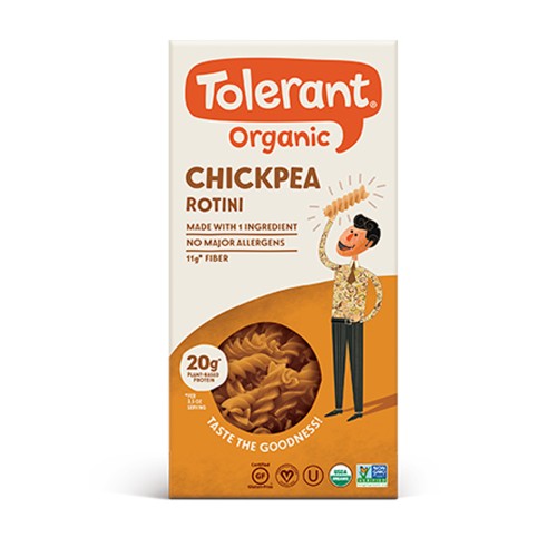 tolerent organic chikpea rotini