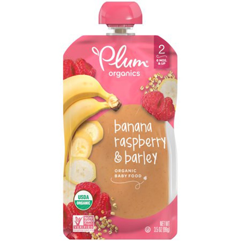 Plum Organics Banana, Raspberry & Barley