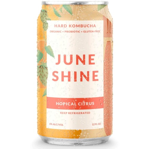 June Shine Hard Kombucha Hopical Citrus