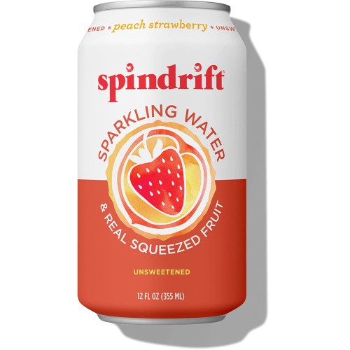 Spindrift Sparkling Water Peach Strawberry