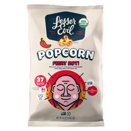 Lesser Evil Popcorn Fiery Hot