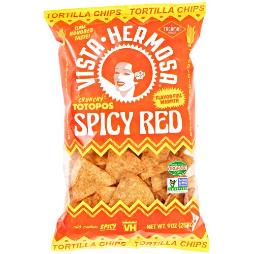 Vista Hermosa Totopos Spicy Red Corn