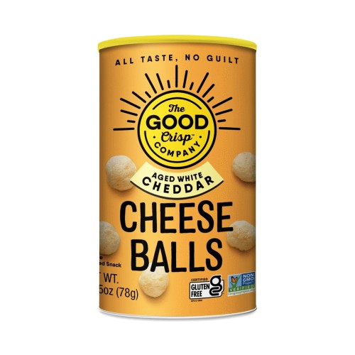 THE GOOD CRISP CHEESE BALLS AGED WH CHEDDAR