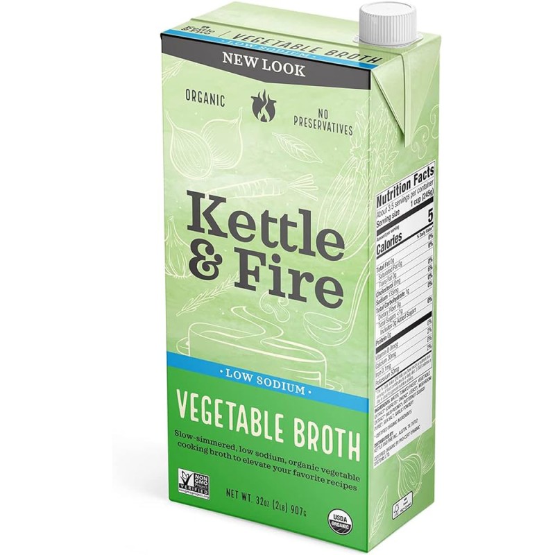 Kettle & Fire Low Sodium Vegetable Broth