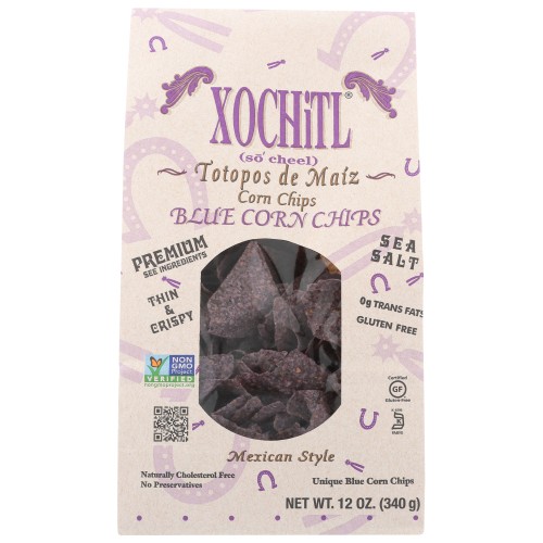 Xochitl Blue Corn Chips Sea Salt