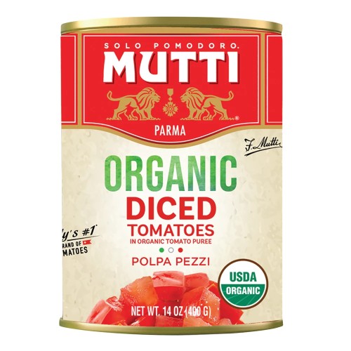 Mutti Organic Diced Tomatoes