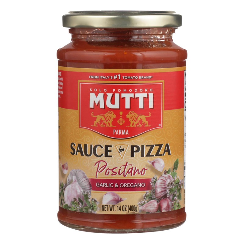 Mutti - Sauce Pizza Garlic Oregno - Case Of 6 - 14 Oz