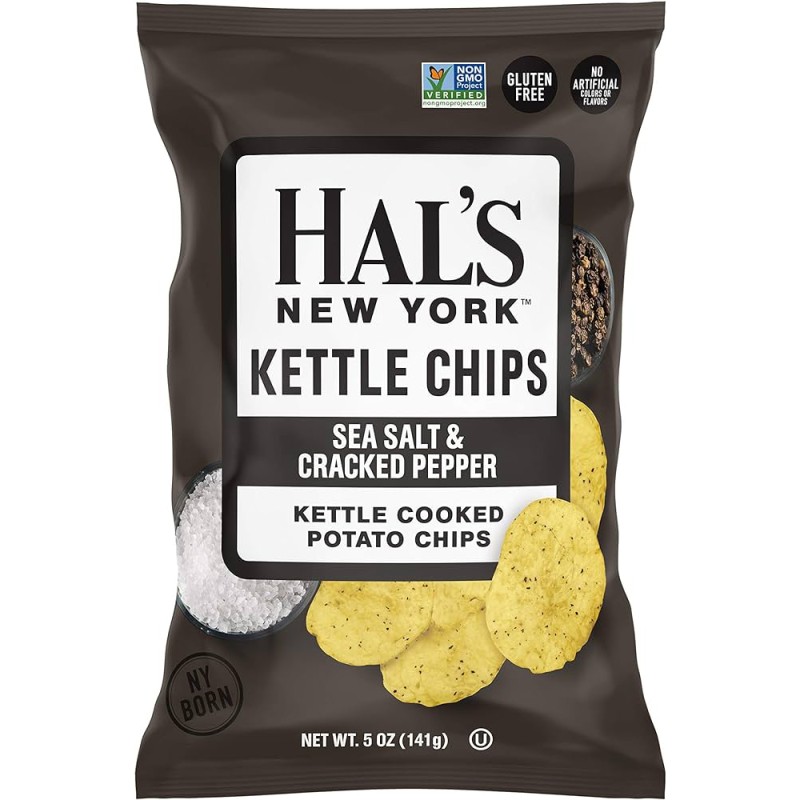 Hal's Kettle Chips Sea Salt & Papper