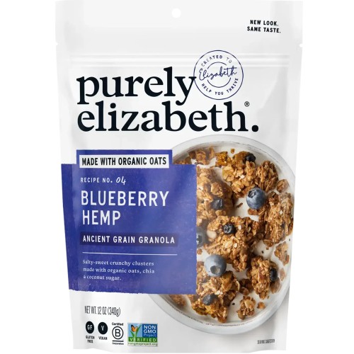 Purely Elizabath Granola Blueberry Hemp