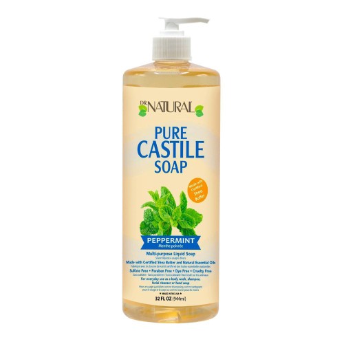 Dr.Natural Pure Castile Soap With Peppermint 32fl