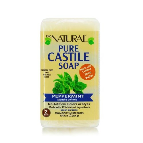 DR. NATURAL PURE CASTILE SOAP PEPPERMINT