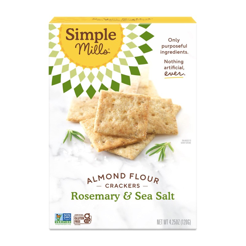 SIMPLE MILLS CRACKERS ROSEMARY & SEASALT