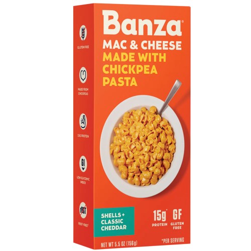 Banza Chickpea Pasta Shells And Cheese