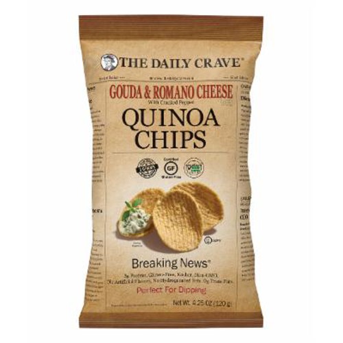 The Daily Crave Gouda & Romano Quinoa Chips