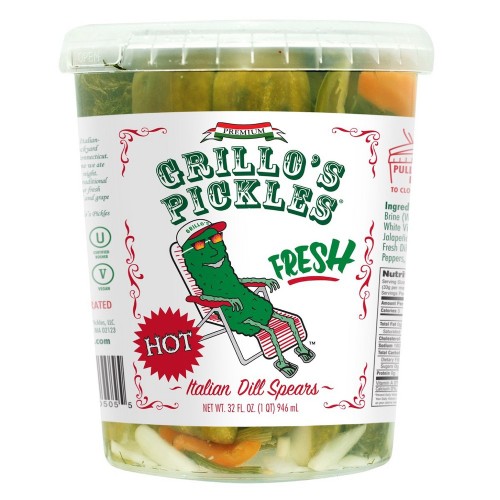 Grillo's Pickles Pickle Spears Hot