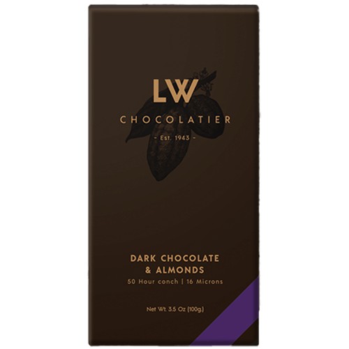 LW Chocolatier Dark Chocolate & Almonds