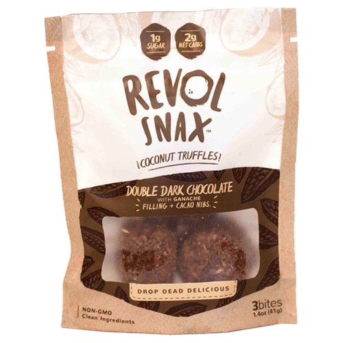 Revol Snax Bites Double Dark Chocolate