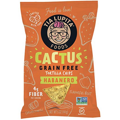 Tia Lupita Cactus Tortilla Chips Habanero