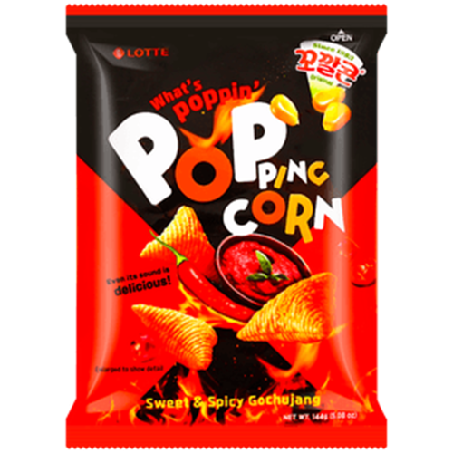 Lotte Popping Corn Sweet & Spicy Gochujang