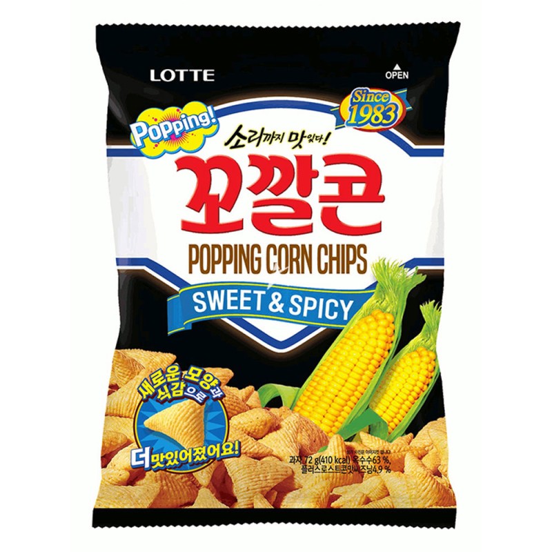 Lotte Popping Corn Sweet & Spicy