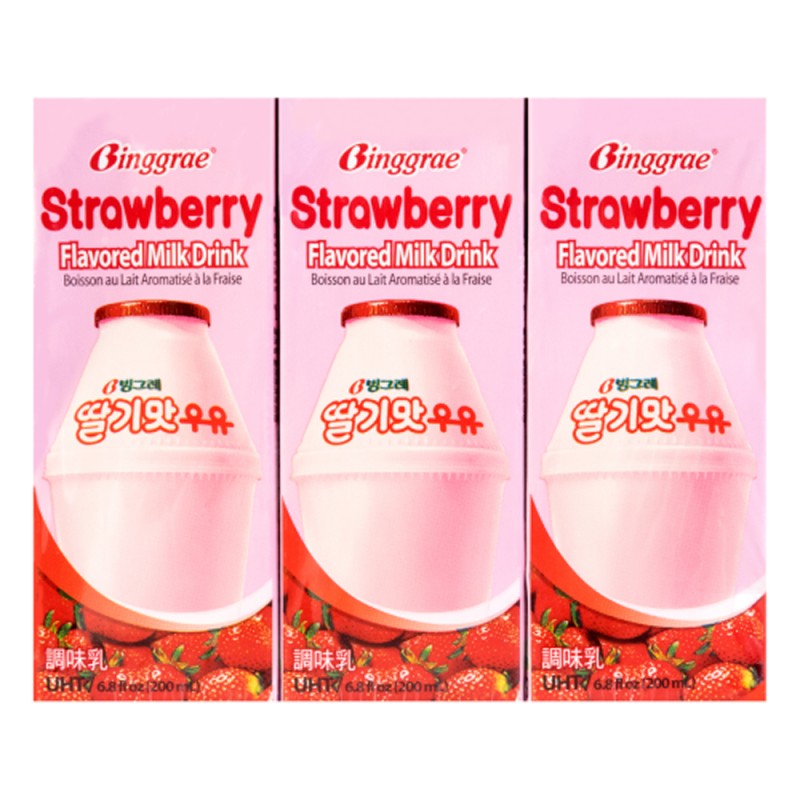 Binggrae Milk Drink Strawberry