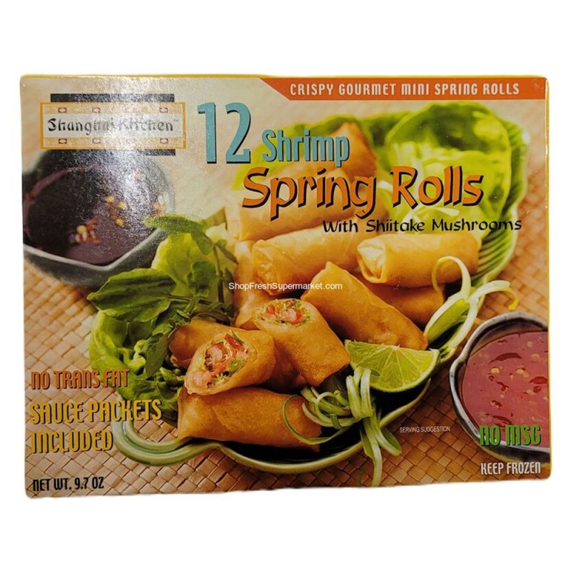 Shanghai Kitchen Spring Rolls Shrimp